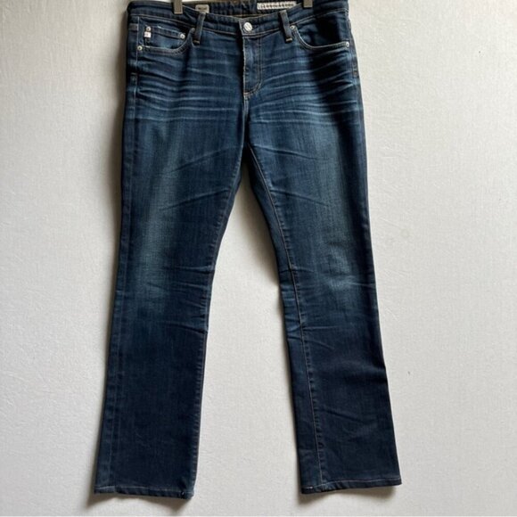 AG Adriano Goldschmied Ballad Slim Bootcut denim jeans Sz 31R - Picture 2 of 14